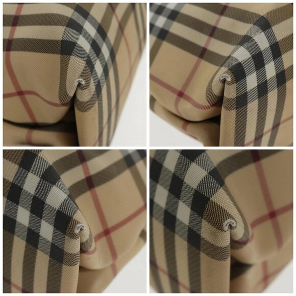 BURBERRY Nova Check Tote Bag PVC Beige Auth - Picture 15 of 15